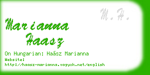 marianna haasz business card