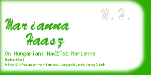 marianna haasz business card